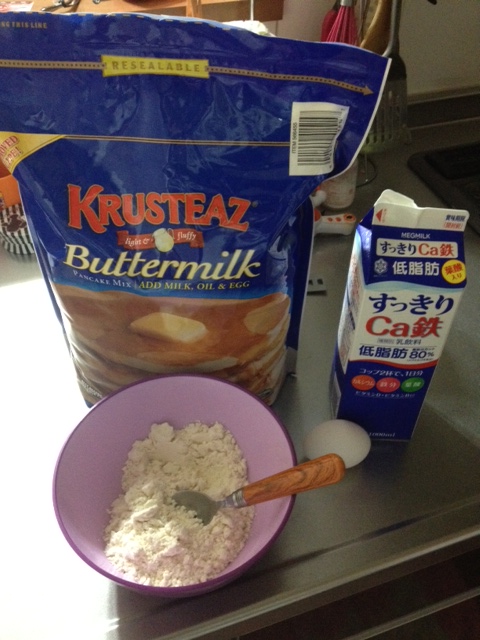 パンケーキ作り