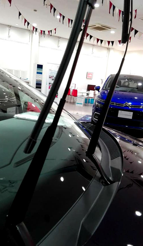 雪の日のワイパーの立て方