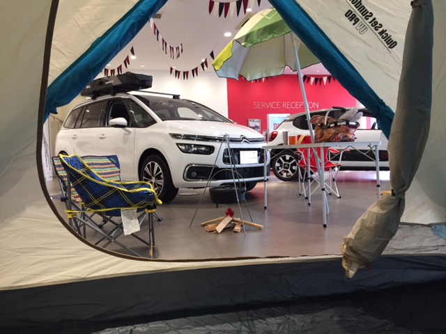 C4 PICASSO でキャンプ！