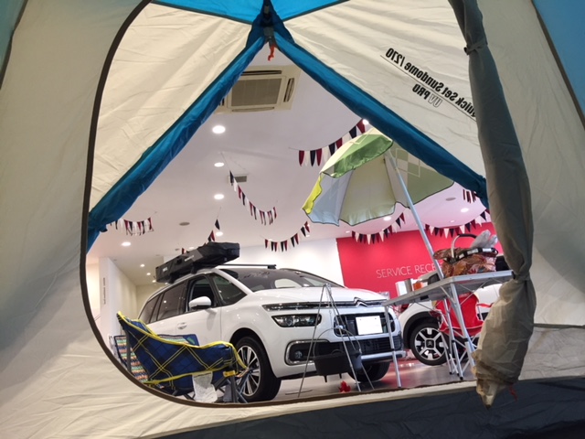 C4 PICASSO でキャンプ！