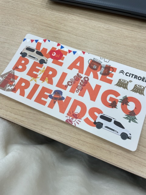 ベルランゴのかわいいPOP発見！