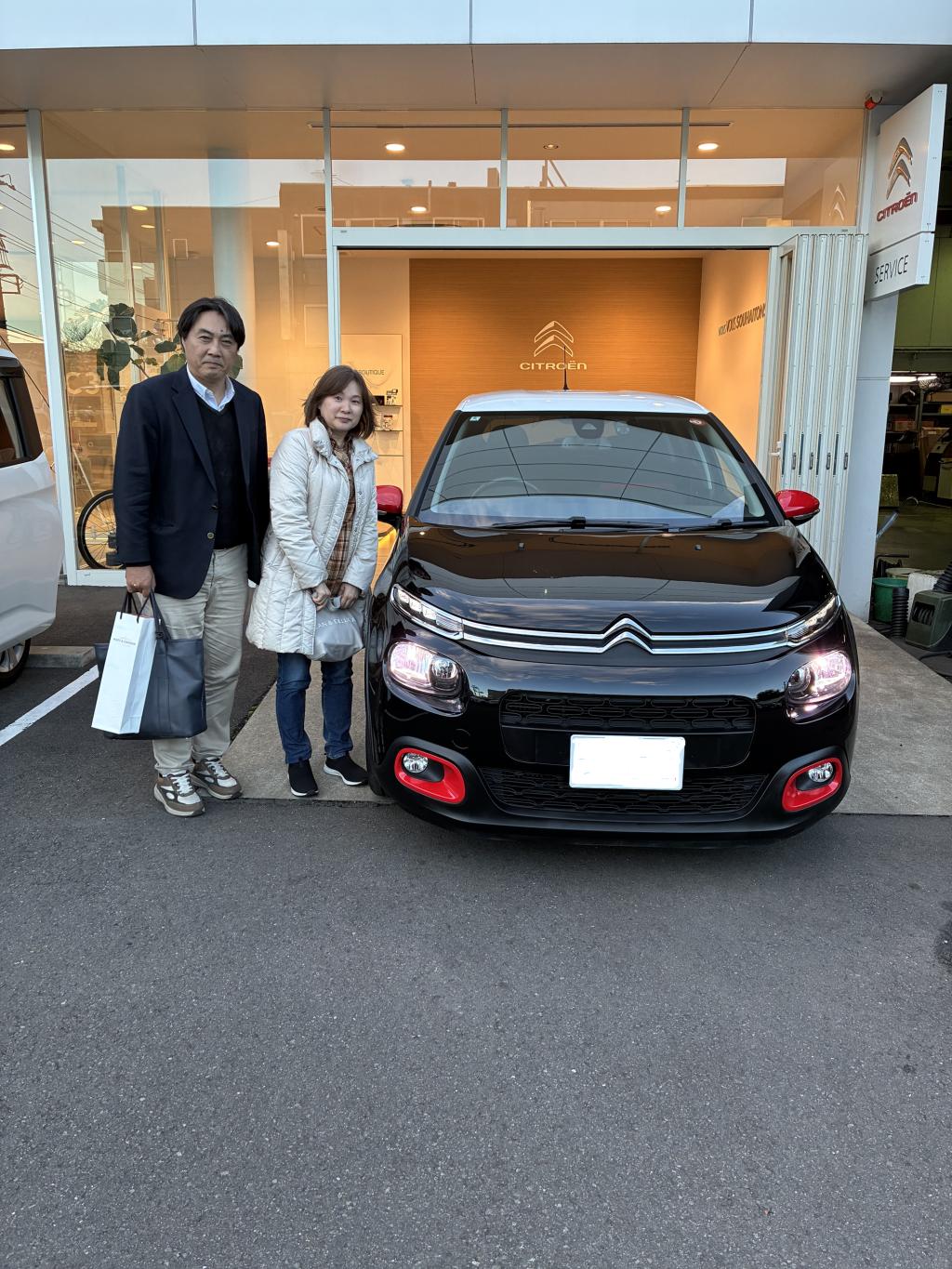 Ｃ３ご納車式(Ｈ様、おめでとうございます！）