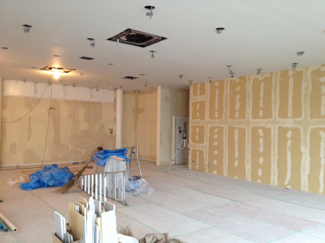 ショールーム改装中