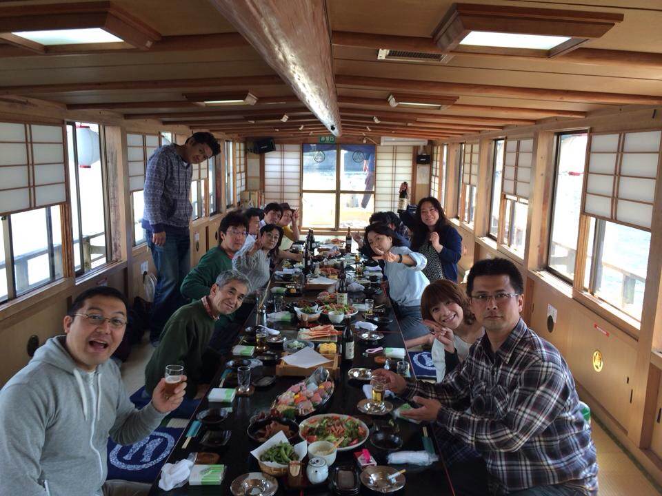 チームＧＳＴ「屋形船でお花見 on 大岡川 2014」