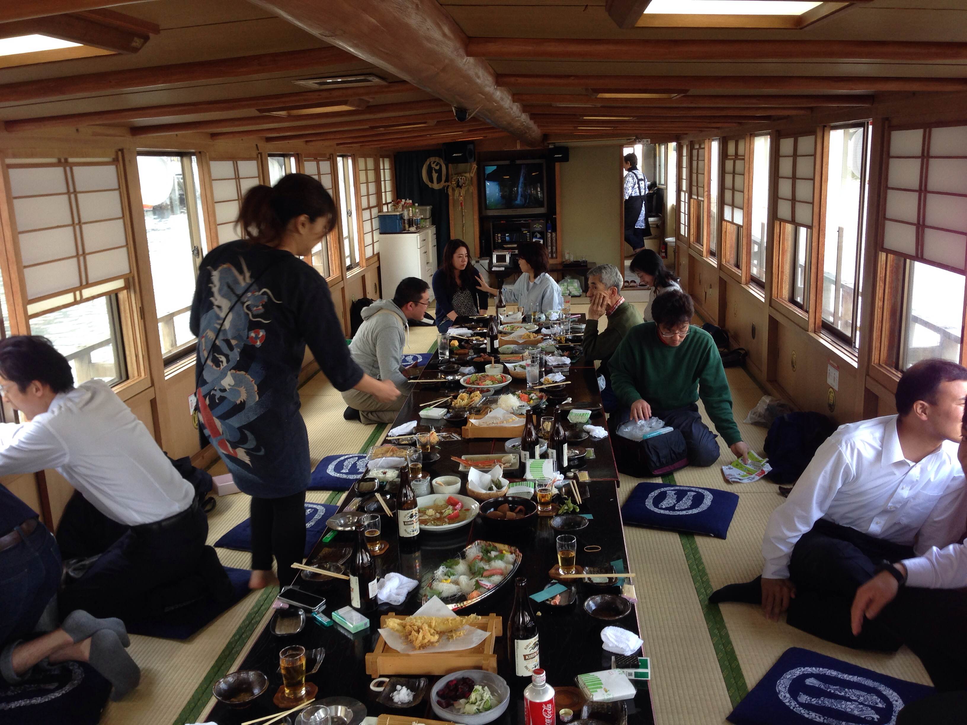 チームＧＳＴ「屋形船でお花見 on 大岡川 2014」