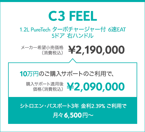 10万円購入サポート実施中